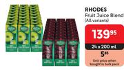 Rhodes Fruit Juice Blend (All Variants)-24 x 200ml