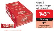 Nestle Kitkat 2 Finger (All Variants)-36 x 20g