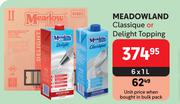 Meadowland Classique Or Delight Topping-6 x 1L