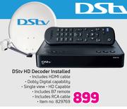 Dstv HD Decoder Installed