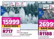 Samsung 75" UHD 4K Smart TV AU7000