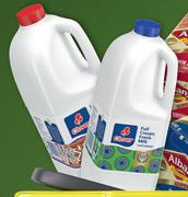 Clover Fresh Milk Jug Full Cream Or Low Fat-2L Each