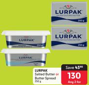 Lurpak Salted Butter Or Butter Spread-For 2 x 250g