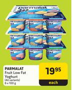 Parmalat Fruit Low Fat Yoghurt (All Variants)-6 x 100g