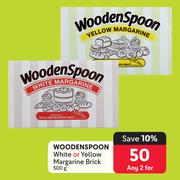 Woodenspoon White Or Yellow Margarine Brick-For Any 2 x 500g