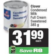 Clover Condensed Milk Full Cream Sweetened-385g