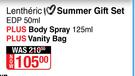 Lentheric I Love Summer Gift Set EDP 50ml Plus Body Spray 125ml Plus Vanity Bag