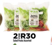 Salad Packs Assorted-For 2