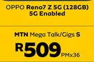 Oppo Reno7 Z 5G Enabled 128GB-On MTN Mega Talk/Gigs S