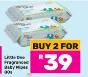 Little One Fragranced Baby Wipes-For 2