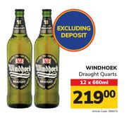 Windhoek Draught Quarts-12 x 660ml