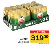 Amstel Lager Cans-24 x 440ml