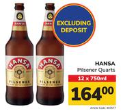 Hansa Pilsener Quarts-12 x 750ml