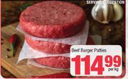 Beef Burger Patties-Per Kg