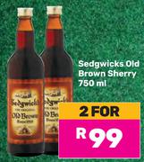 Sedgwicks Old Brown Sherry-For 2 x 750ml