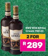 KWV Wild Africa Cream-For 2 x 750ml