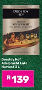 Drostdy Hof Adelpracht Late Harvest-3Ltr