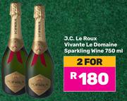 J.C. Le Roux Vivante Le Domaine Sparkling Wine-For 2 x 750ml