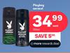 Playboy Aerosol-150ml Each    