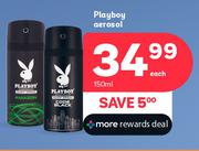 Playboy Aerosol-150ml Each    