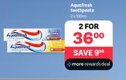 Aquafresh Toothpaste-2 x 100ml  
