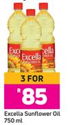 Excella Sunflower Oil-For 3 x 750ml