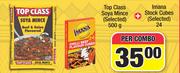 Top Class Soya Mince 500g + Imana Stock Cubes 24's-Per Combo