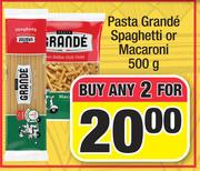 Pasta Grande Spaghetti Or Macaroni-For Any 2 x 500g