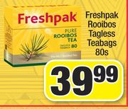 Freshpak Rooibos Tagless Teabags-80's