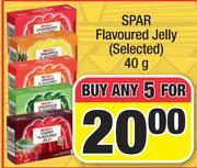 Spar Flavoured Jelly-For Any 5 x 40g