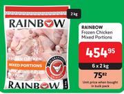 Rainbow Frozen chicken Mixed Portions-6 x 2Kg