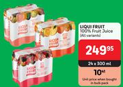 Liqui Fruit 100% Fruit Juice (All Variants)-24 x 300ml