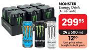 Monster Energy Drink (All Variants)-24 x 500ml
