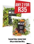 Seasonal Value, Summer Salad 200g Or Asian Slaw 300g-For 2