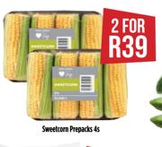 Sweetcorn Prepacks-For 2 x 4s