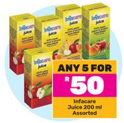 Infacare Juice Assorted-For 5 x 200ml