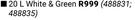 Fired Earth Extreme Roof Acrylic White & Green-20L