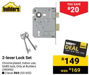 Builders 2 Lever Lock Set