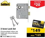Builders 2 Lever Lock Set