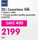 Dulux 20L Luxurious Silk (White)