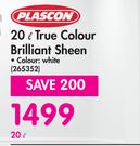 Plascon 20L True Colour Briliant Sheen (White)