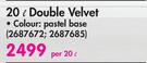 Plascon 20L Double Velvet (Pastel Base)