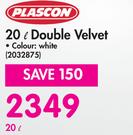 Plascon 20L Double Velvet (White)