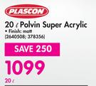 Plascon 20L Polvin Super Acrylic