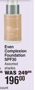 Yardley Even Complexion Foundation SPF30 Assorted Shades