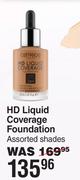 Catrice HD Liquid Coverage Foundation Assorted Shades