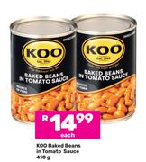 Koo Baked Beans In Toamto Sauce-410g Each