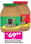 Black Cat Peanut Butter Smooth Or Crunchy-800g Each