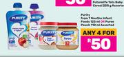 Purity From 7 Months Infant Foods 125ml Or Puree Pouch 110ml Assorted-For Any 4