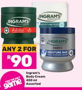 Ingram's Body Cream Assorted-For 2 x 450ml